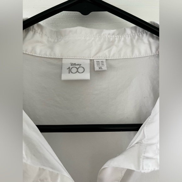 Disney100 XL White Collared Button Up Graphic Shirt Minnie Mouse - Picture 5 of 14